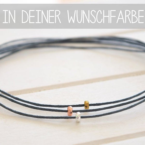 3 Fußkettchen mit Hämatit Perlen in Rosegold, Silber und Antikgold in deiner Wunschbanfarbe!