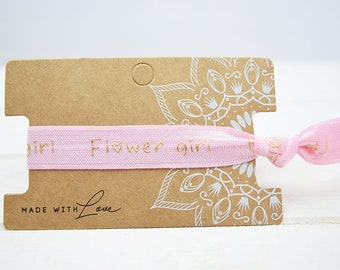 Flowergirl Hair Tie Rosa