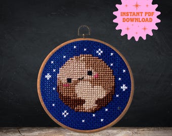 Pluto Loves You! | Easy Cross Stitch Pattern | Instant PDF