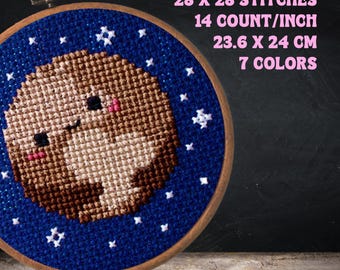 Pluto Loves You! | Easy Cross Stitch Pattern | Instant PDF