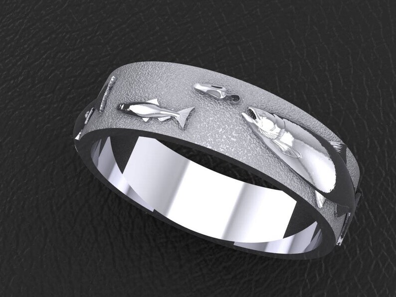 Men's Nature Scene Wedding Bands 6mm Etsy