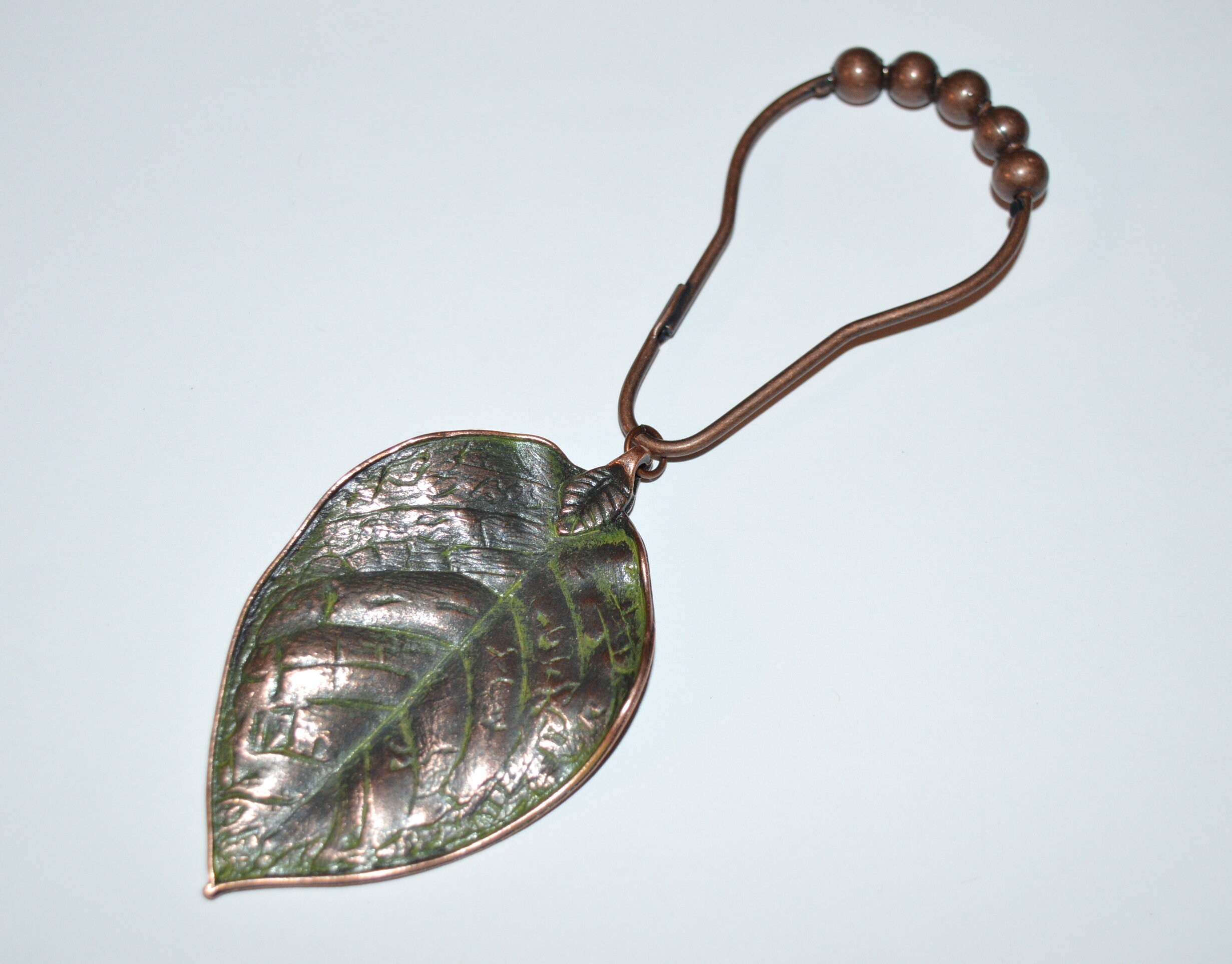 Leaf Shower Curtain Hooks XLarge Antique Copper/Oil Rubbed Etsy