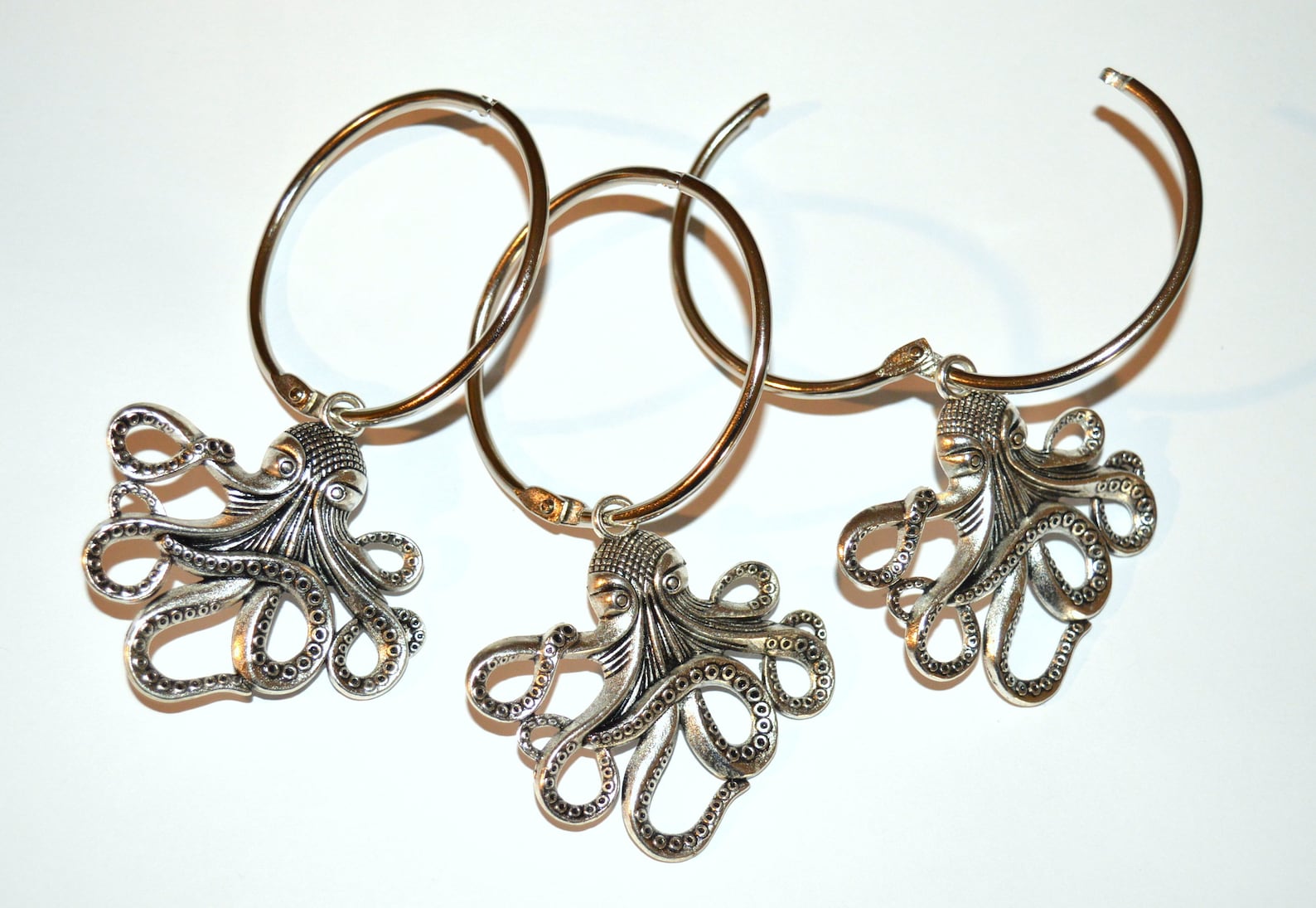 Octopus Shower Curtain Hooks Set of 12 Copper Silver Gold Etsy