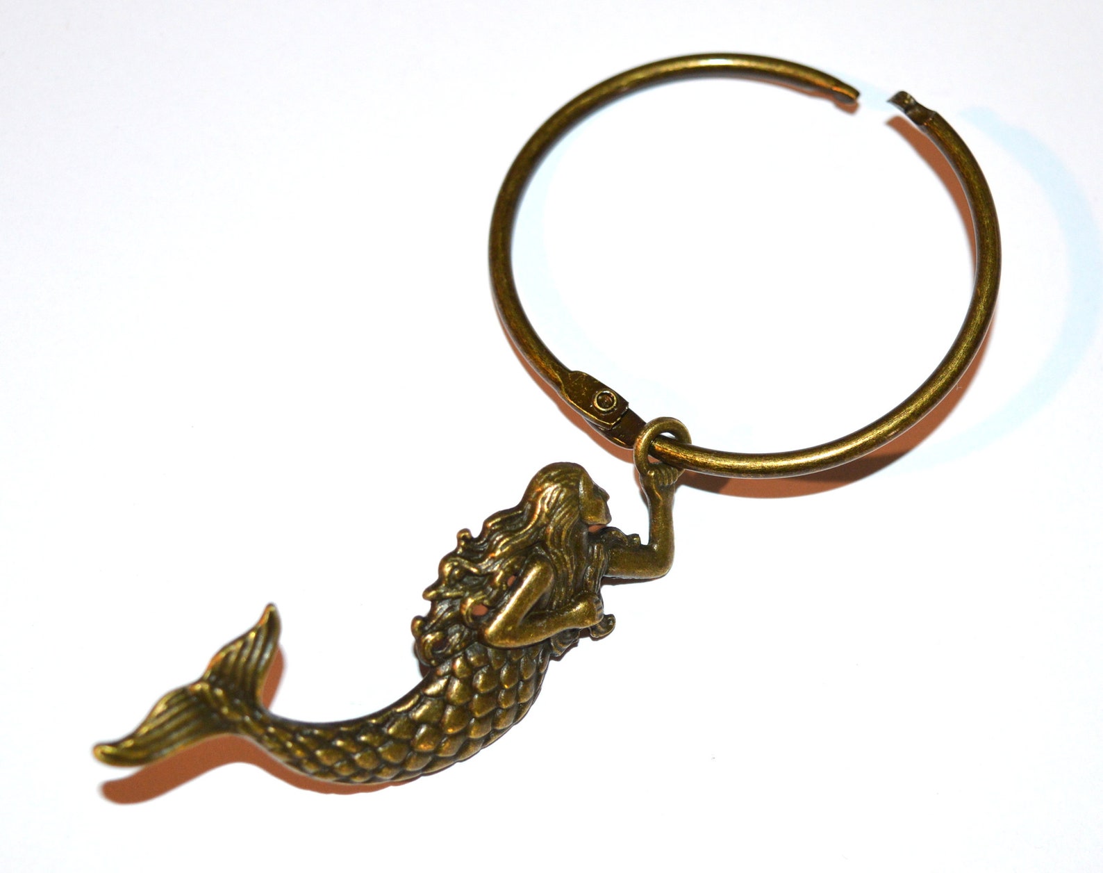 Mermaid Shower Curtain Hooks Antique Bronze Austrian Crystals Etsy