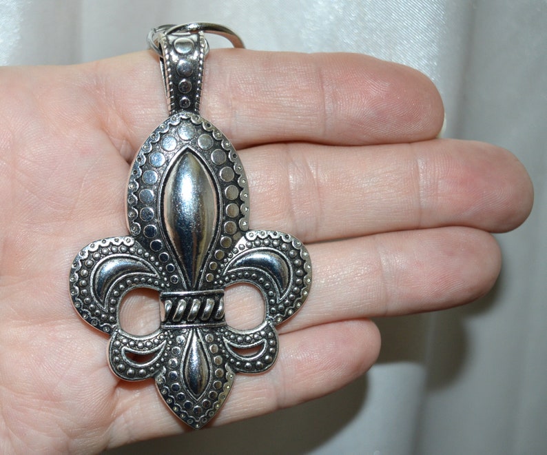 Fleur de Lis Shower Curtain Hooks Set of 12 XL Antique Etsy