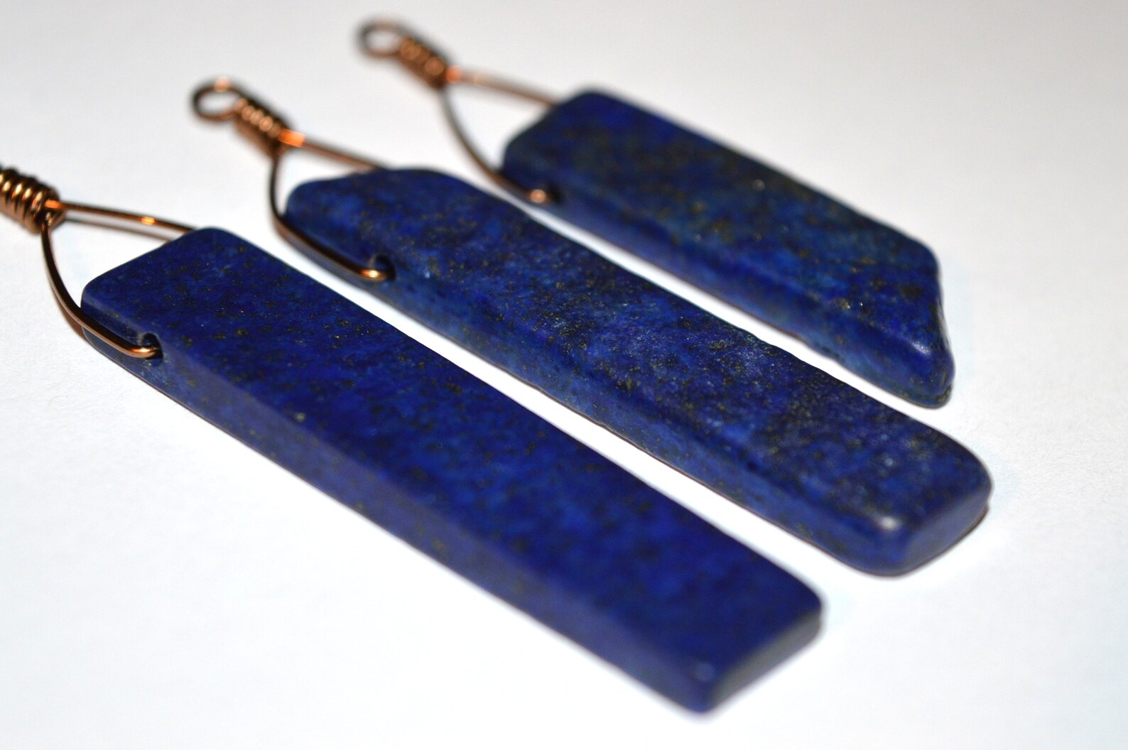 Lapis Lazuli Shower Curtain Hooks Set of 12 Navy Cobalt Etsy