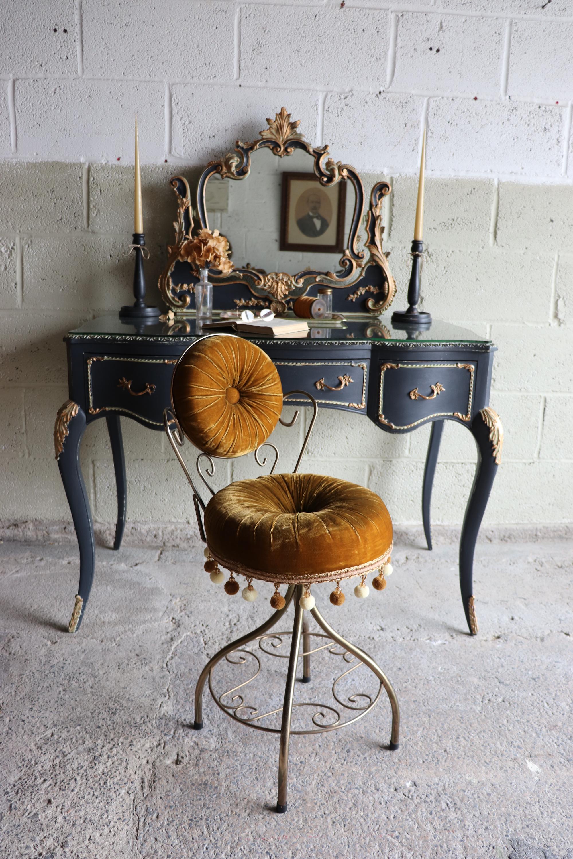 golden dressing table Gold body-con