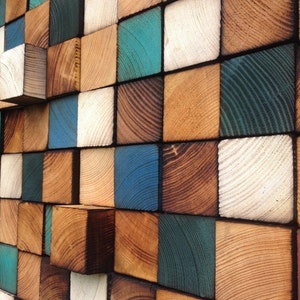 Wood Wall Art - Reclaimed Wood Wall Sculpture