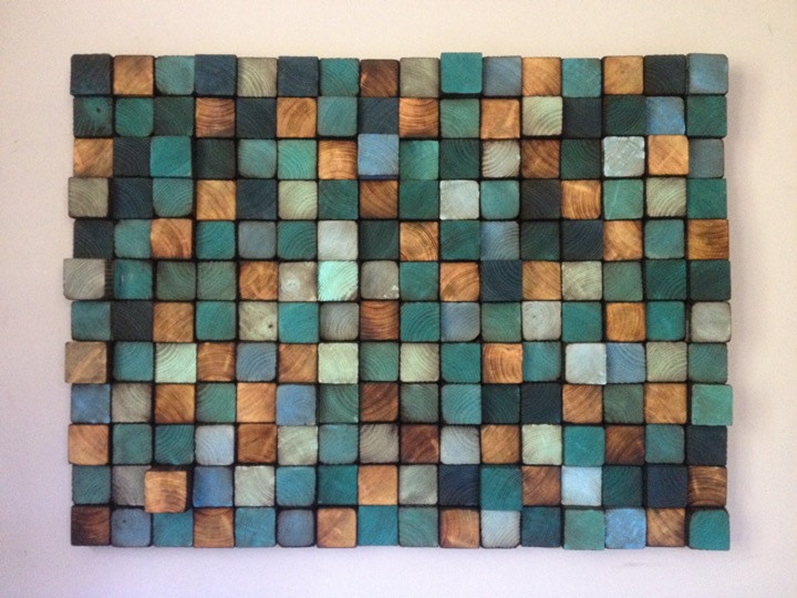Wood Wall Mosaic Wood Art Sculpture Wall Art Etsy