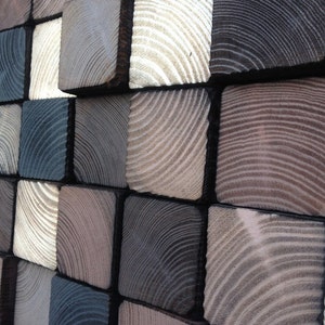 Cabecero Queen, Cabecero de madera recuperada, Arte de pared