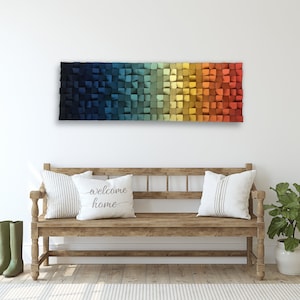 Wall Sculture - Wood Wall Art - Acoustic Panel