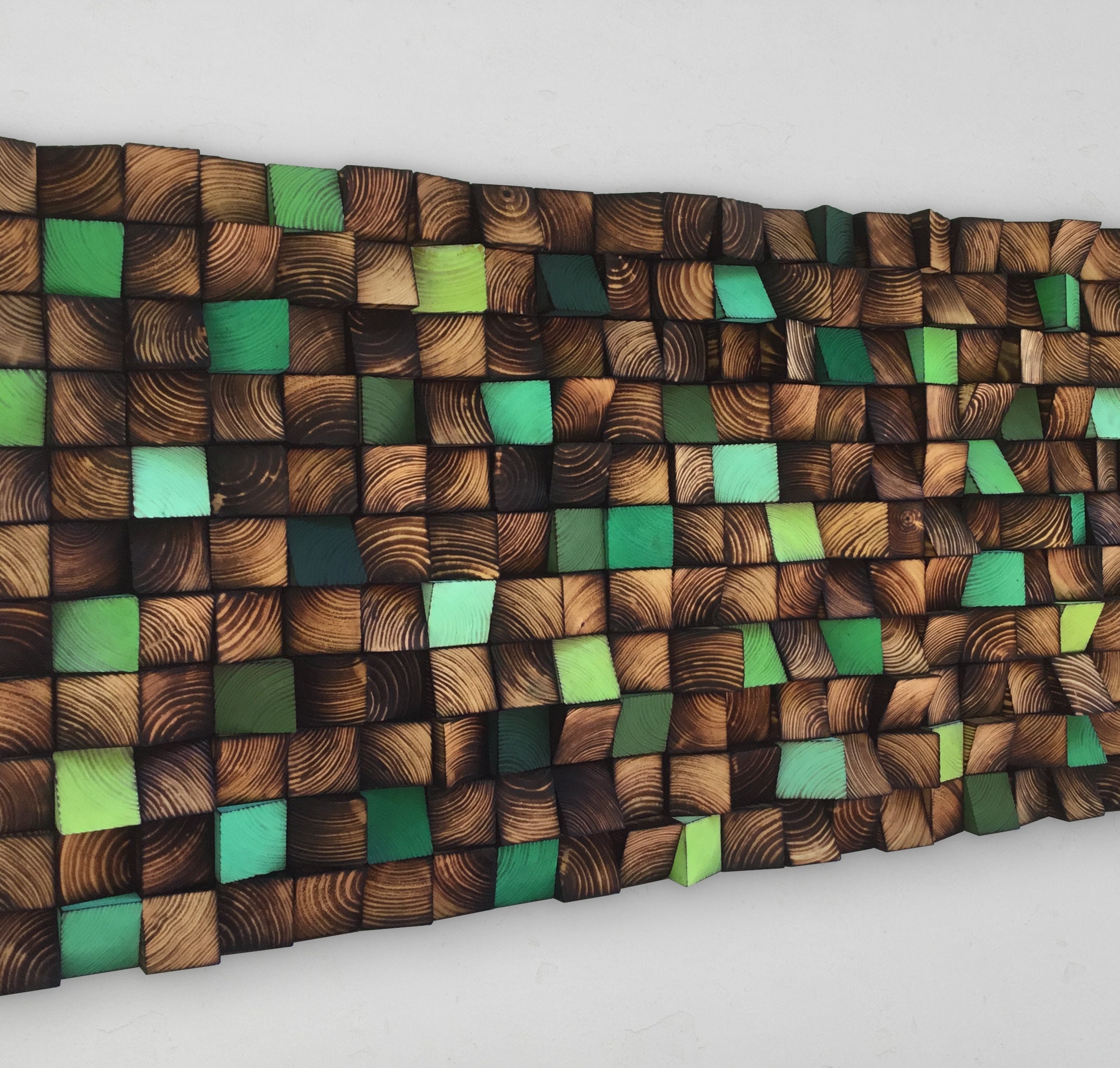 Reclaimed Wood Wall Art - Handmade Sound Diffuser - Etsy