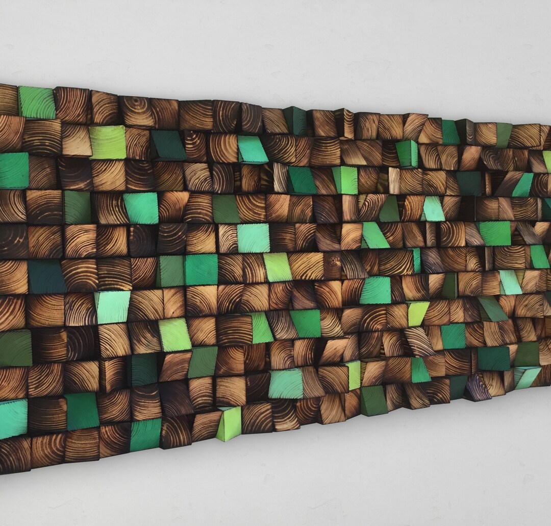 Reclaimed Wood Wall Art - Handmade Sound Diffuser - Etsy