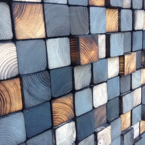 Wood Wall Art - Handmade Wood Wall Decor - Geometric Wall Art