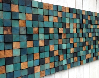 Reclaimed Wood Wall Sculpture - Wood Wall Art