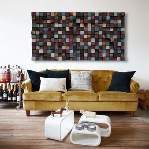 Wood Wall Art - Wood Art - Reclaimed Wood Art - Wall Installation