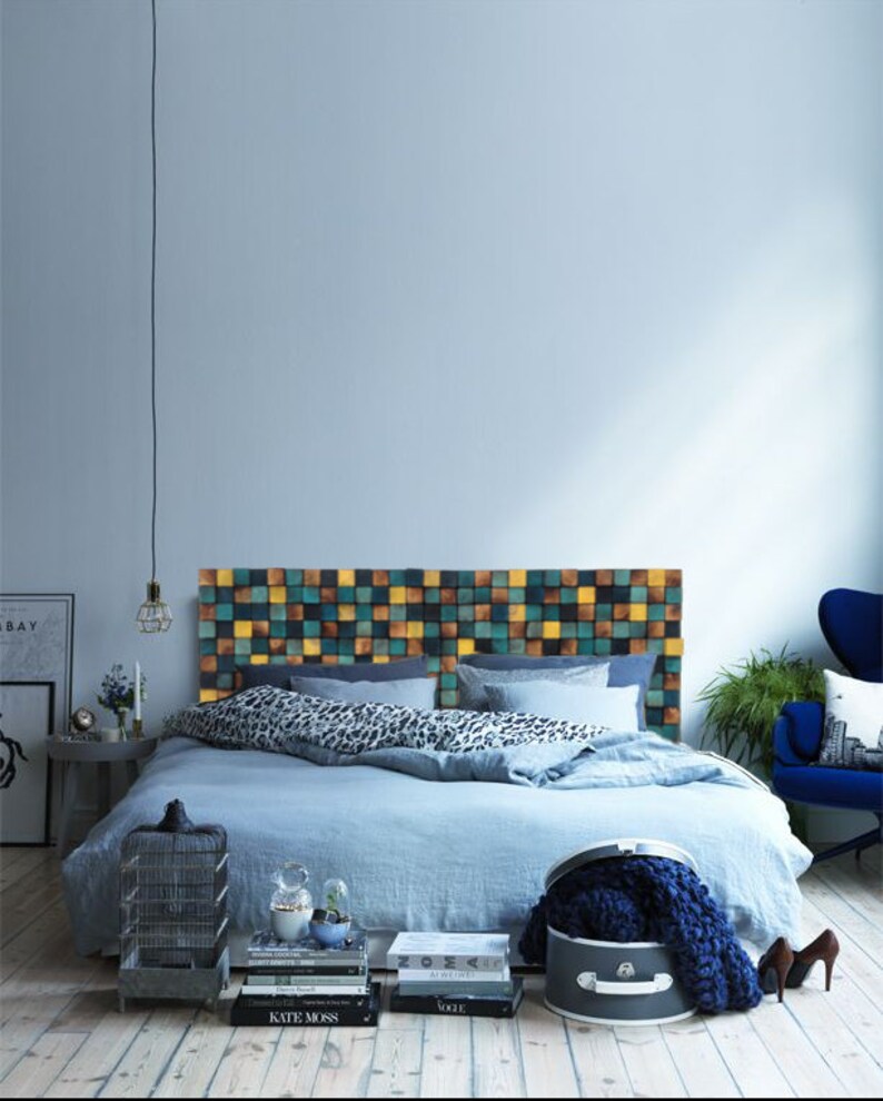 Modern Wood Headboard Full Headboard Reclaimed Wood Etsy