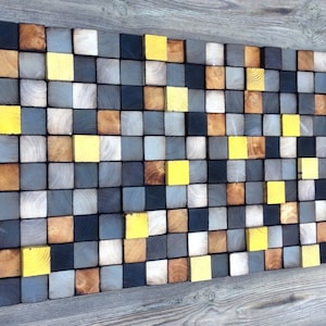 Wood Wall Art - Wood Art - Reclaimed Wood Art - Wall Installation