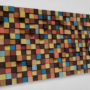 Wall Art - Wood Wall Decor - Mosaic - Acoustic Panel
