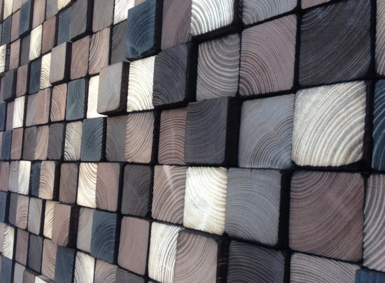 Abstract Acrylic Painting on Wood Reclaimed Wood Art Wood Etsy