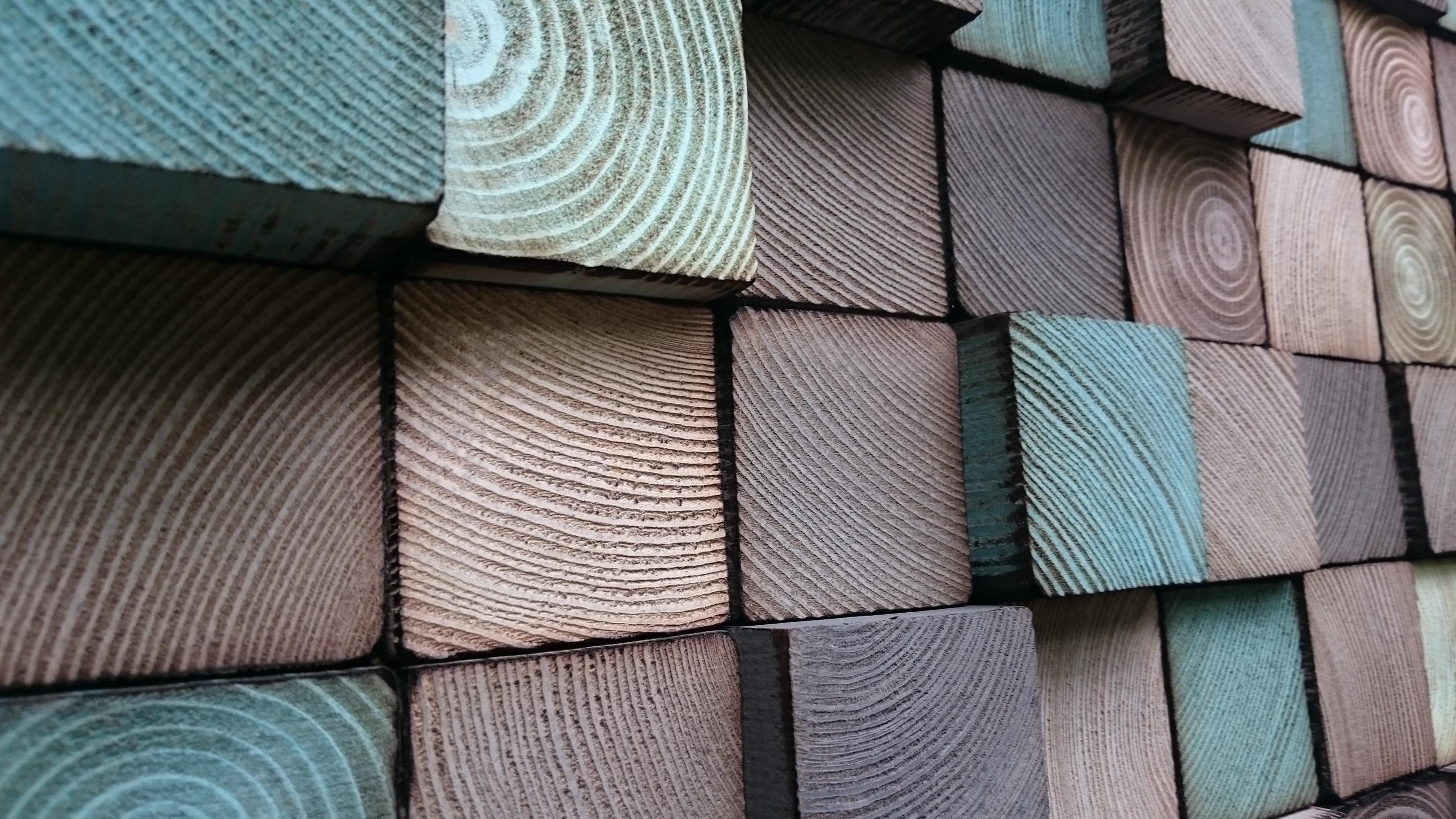 Reclaimed Wood Mosaic Wall Art – Abstract Wood Block Sculpture - Etsy