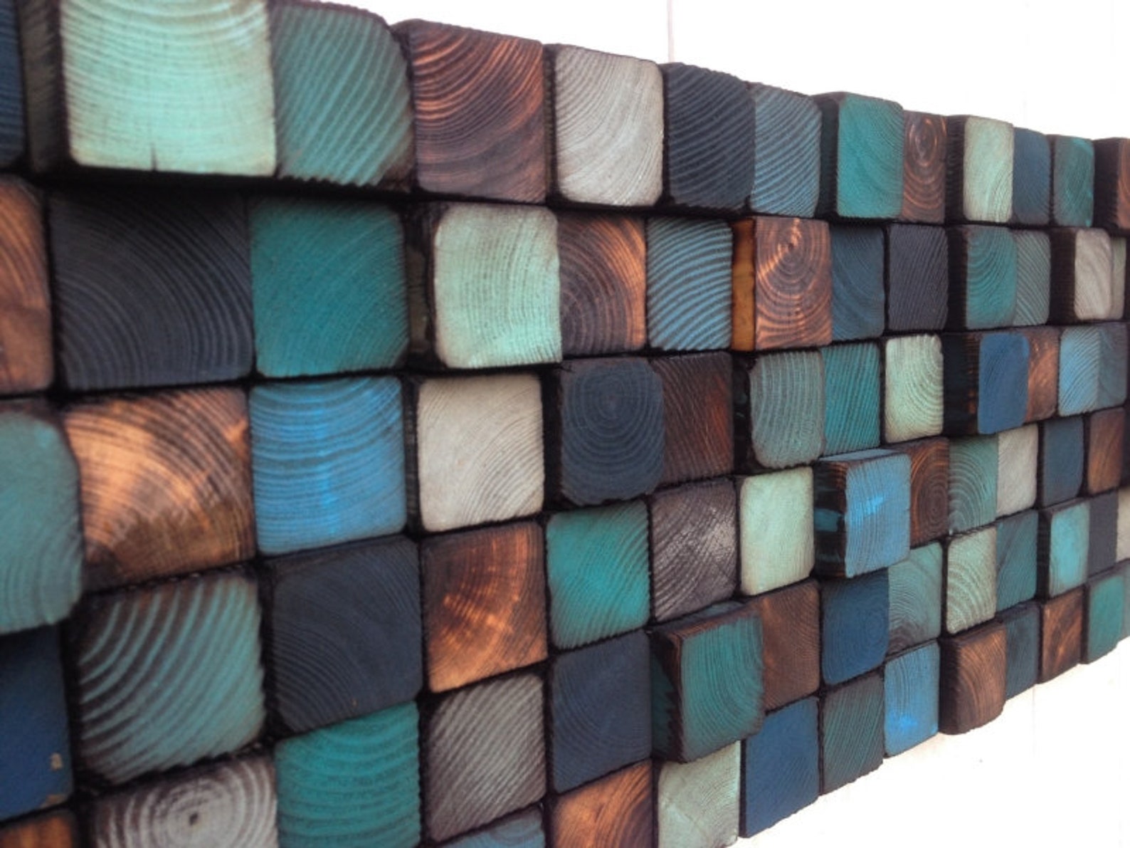 Wood Wall Art Reclaimed Wood Wall Sculpture Geometric Art Etsy