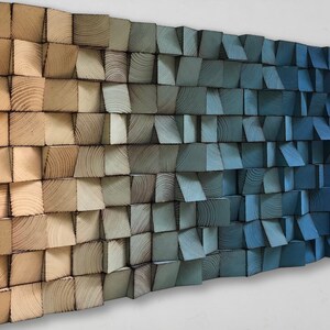 Wood Wall Art - Wooden Wall Decor - Sound Diffuser - Wood Wall ...