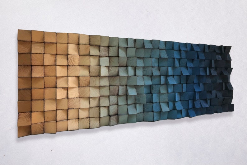 Wood Wall Art Wood Sound Diffuser Reclaimed Wood Art Etsy UK