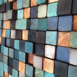 Wooden Wall Sculpture - Rustic Wall Art - Wood Wall Art - Wood Sound Diffuser