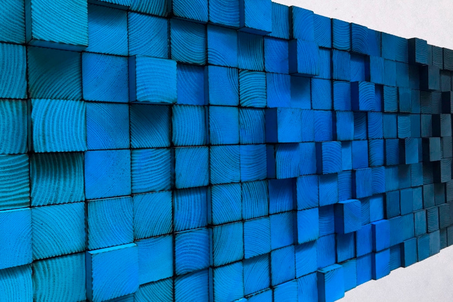 Wood Wall Art Wood Sound Diffuser Reclaimed Wood Art Etsy