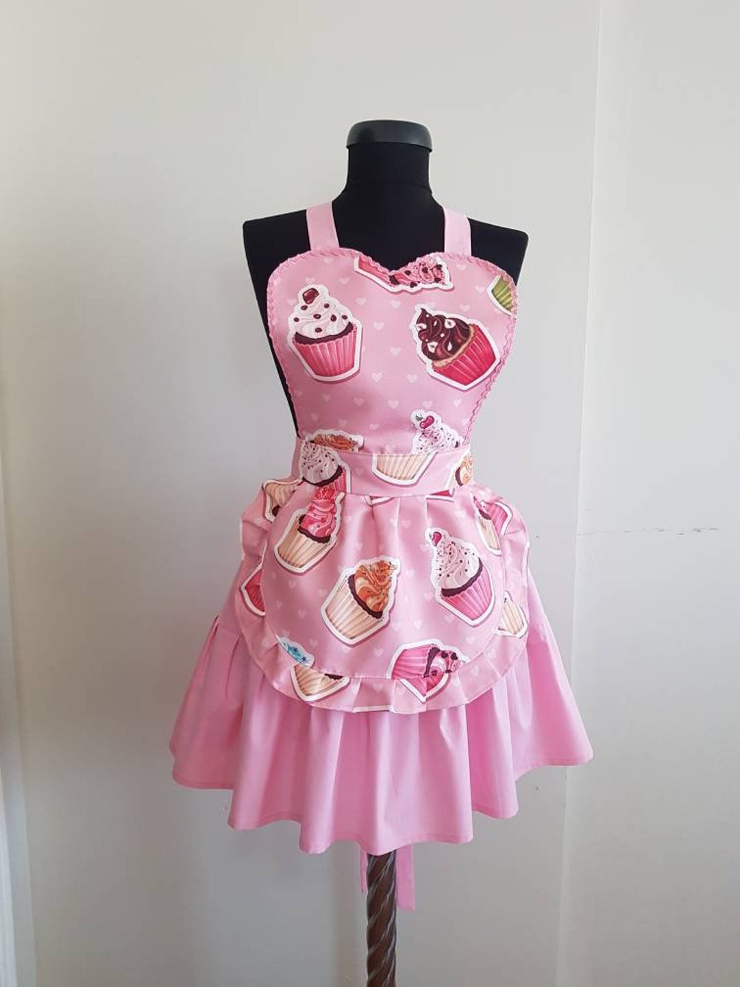 Cupcake Aprons for Women, Sweetheart Womens Cooking Apron, Cute  