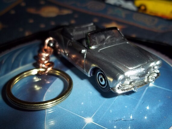 3 D-Sterling plateado Porsche 356-llavero-ningún pin