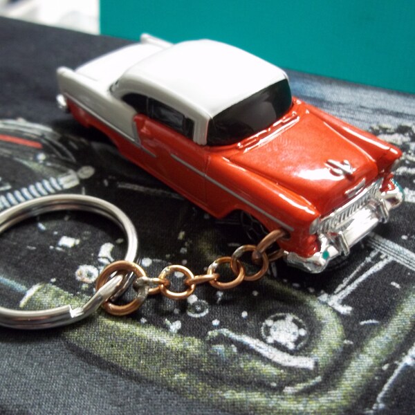 1955 Chevy Keychain - Etsy