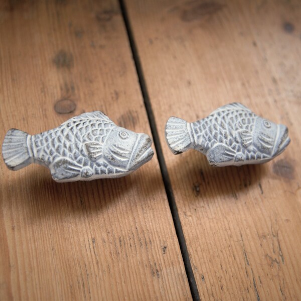 Iron Fish Knobs Etsy