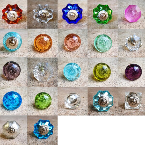 Glass Drawer Pulls Etsy