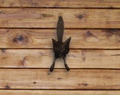 Hand Crafted Antique Bronze Fox Head Door Knocker Vintage Style Antique Solid Brass Knocker