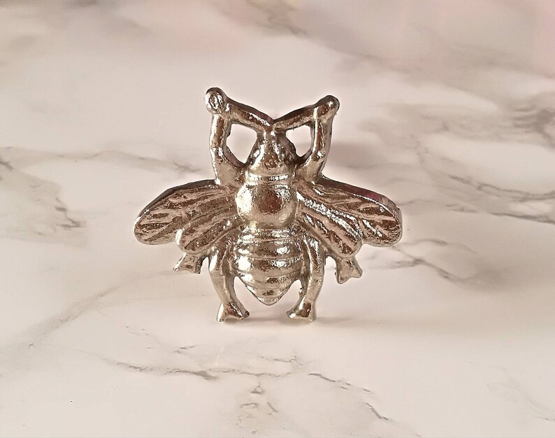Antique Brass Bee Knob Distressed Bronze Animal Etsy