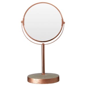 Copper and Concrete Distressed Bathroom Accessories Copper Mirror, Concrete Tumbler, Soap Dispenser, Dish image 10