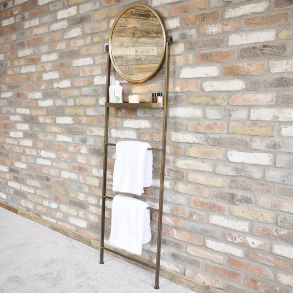 Bathroom Mirror With Shelf Etsy
