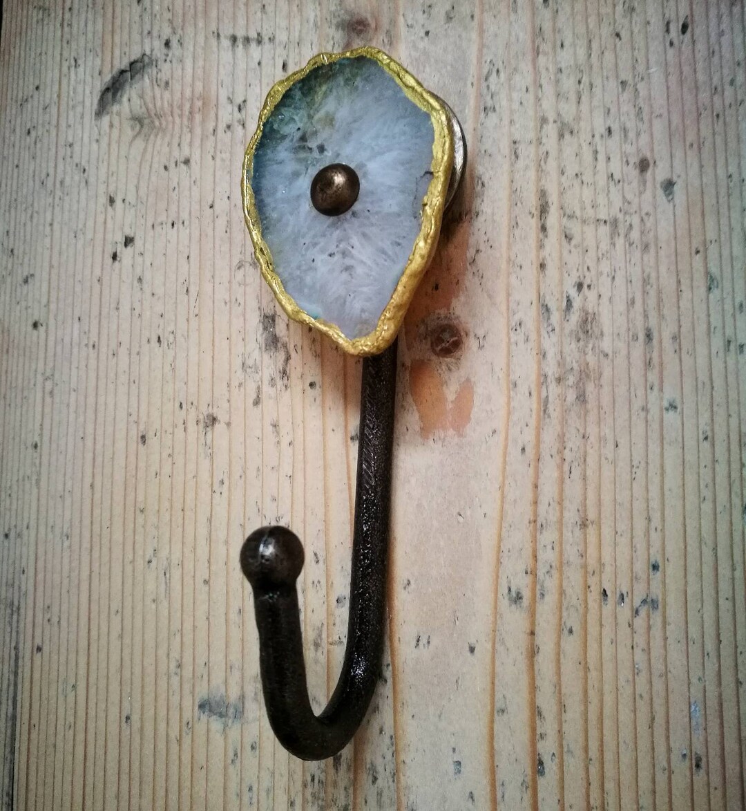 Antique Iron Agate Quartz Coat Hook Metal Wall Hook -  Canada