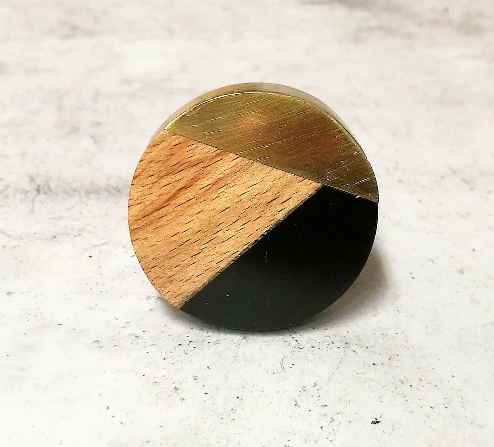 Black and Gold Geometric Door Knob Modern Cupboard Door Etsy