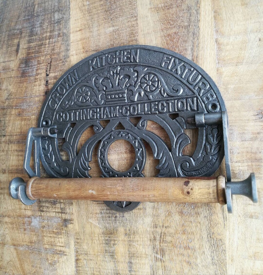 Antique Iron Kitchen Roll Holder Royal Cottingham Design - Etsy