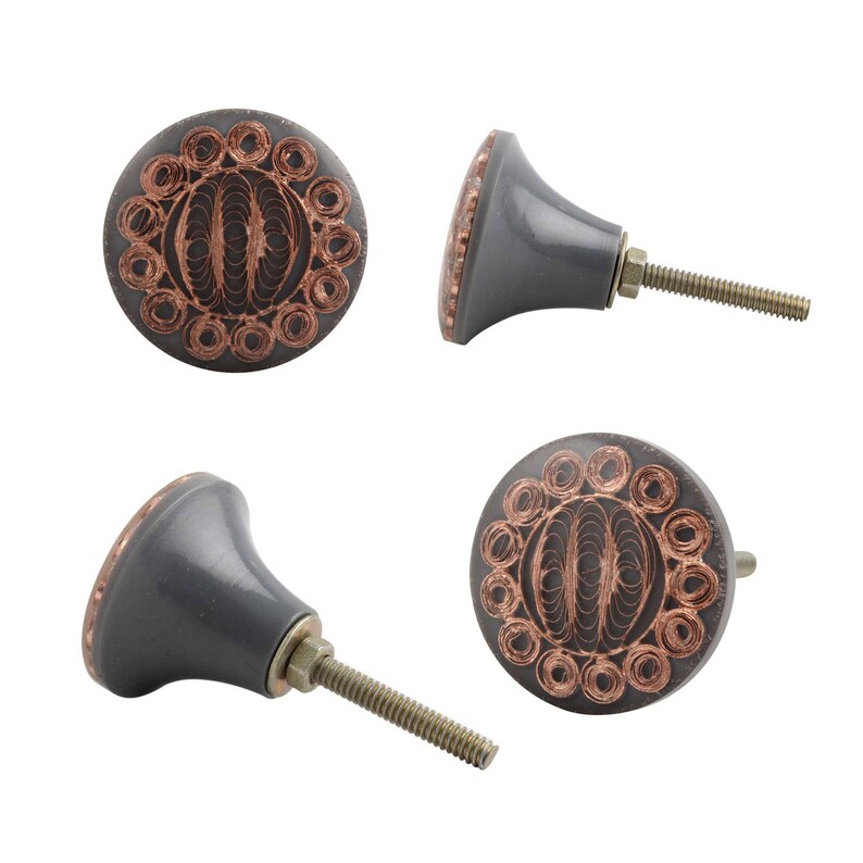 Gold Copper Silver Brass Metal Knobs Handmade Etsy UK