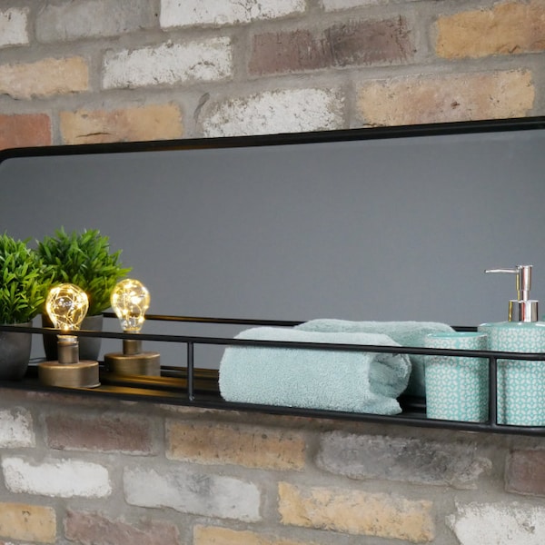 Mirror With Shelf Etsy