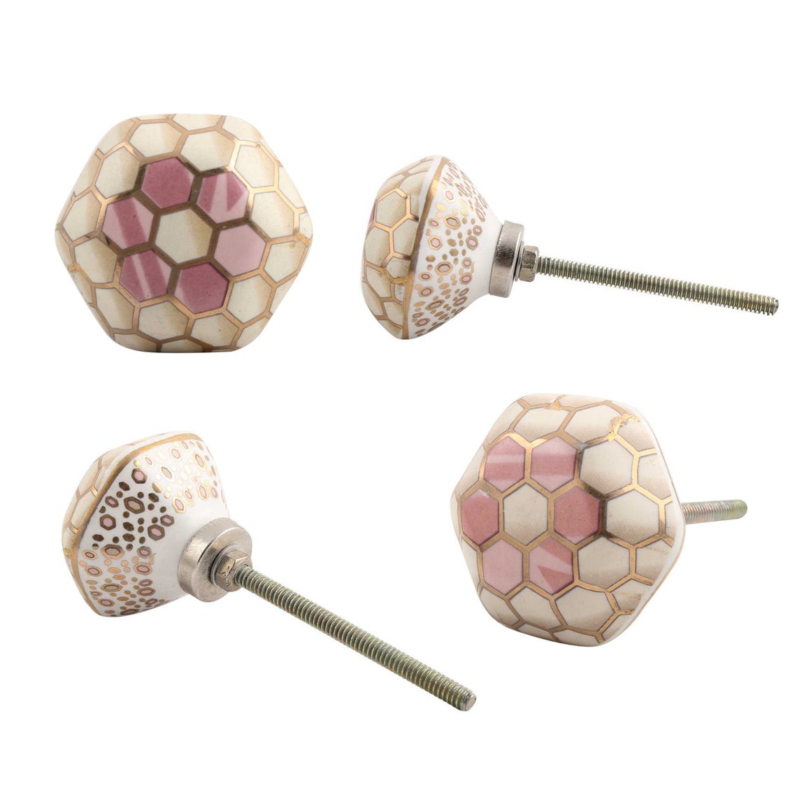 Vintage Ceramic Knobs Ornamental Door Knobs Various Red & Etsy