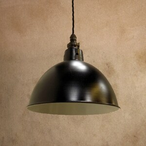 Black Industrial Enamel Factory Lamp Shade - Industrial Enamel Lampshade - Various Colours