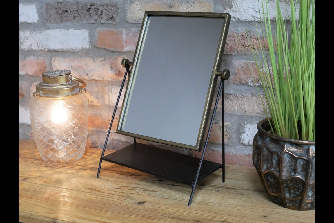 Industrial on sale table mirror
