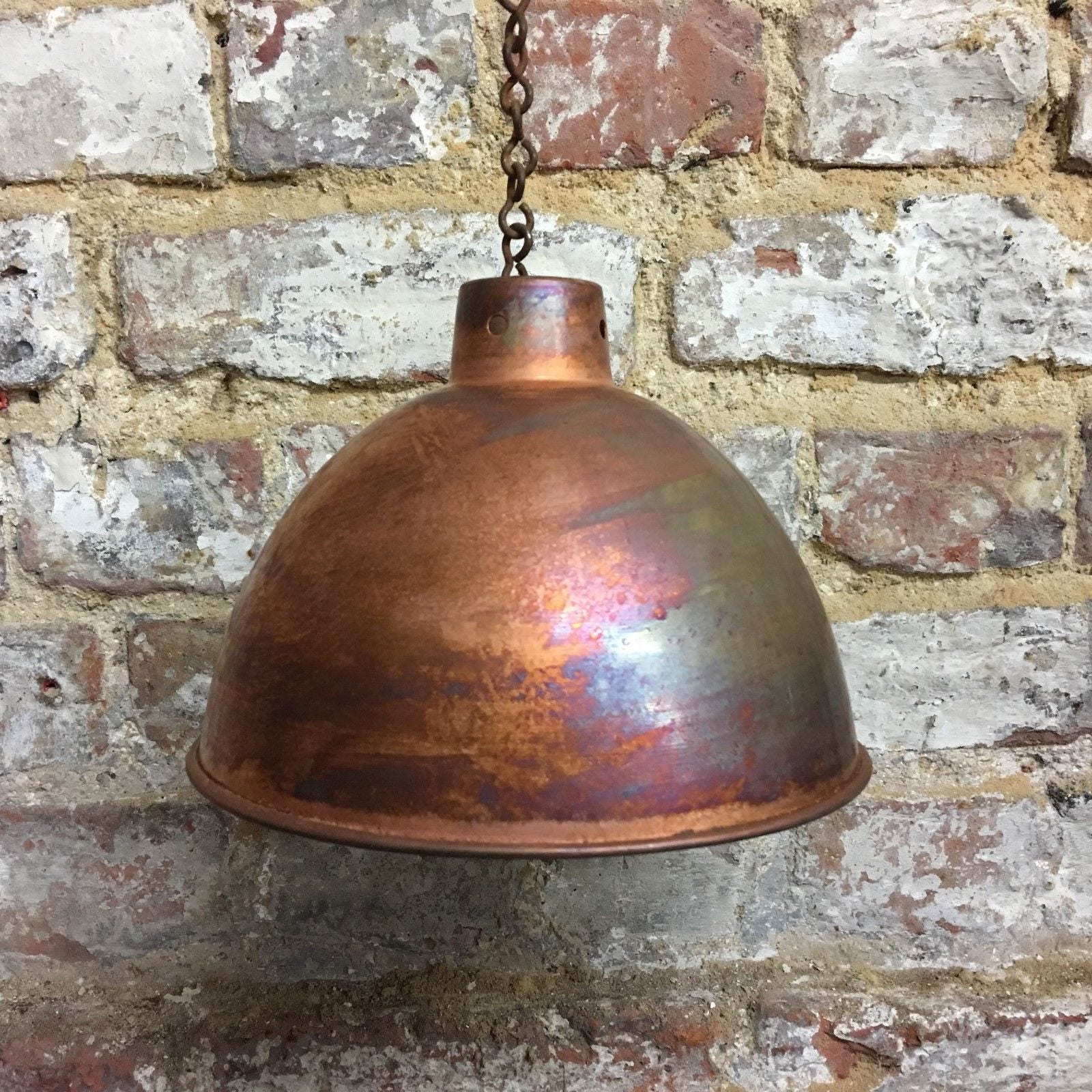 Retro Industrial Copper Lampshade Rustic Vintage Style Metal Etsy