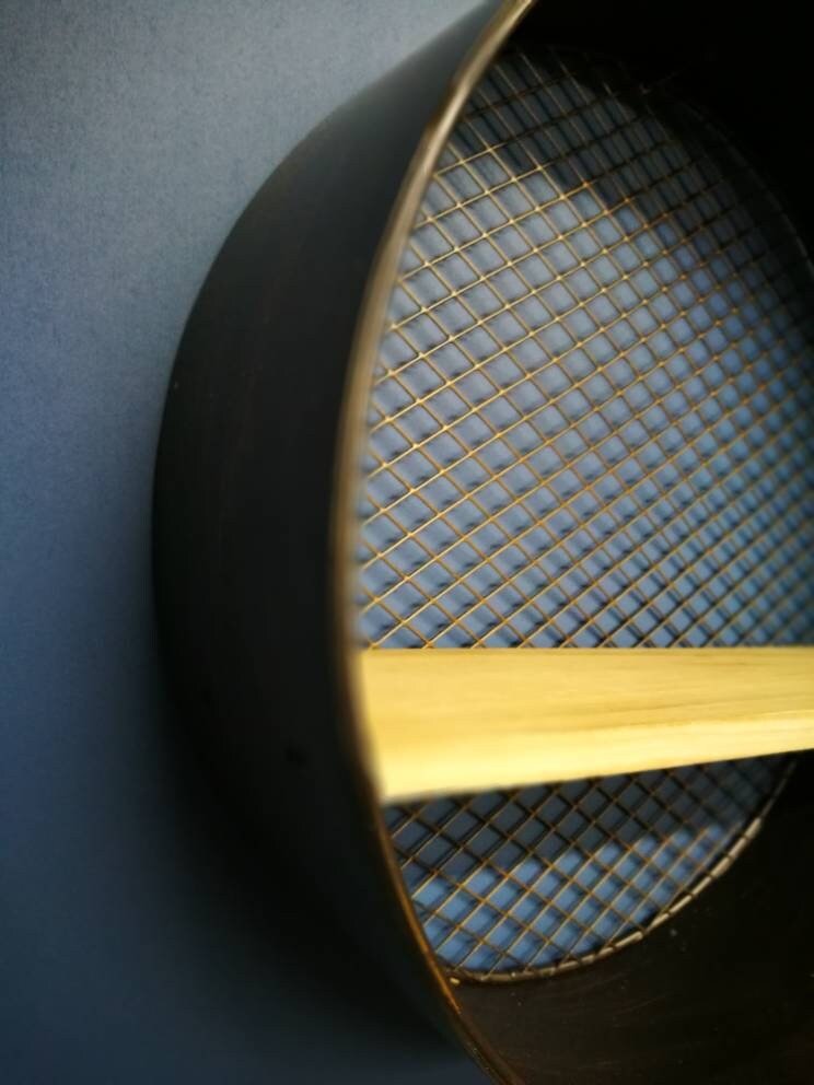 Wire Mesh Wall Mounted Circular Shelving Unit Round Metal & Etsy