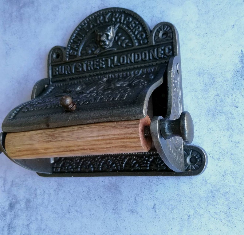 Antique Copper Toilet Roll Holder Bury Street London Design Etsy